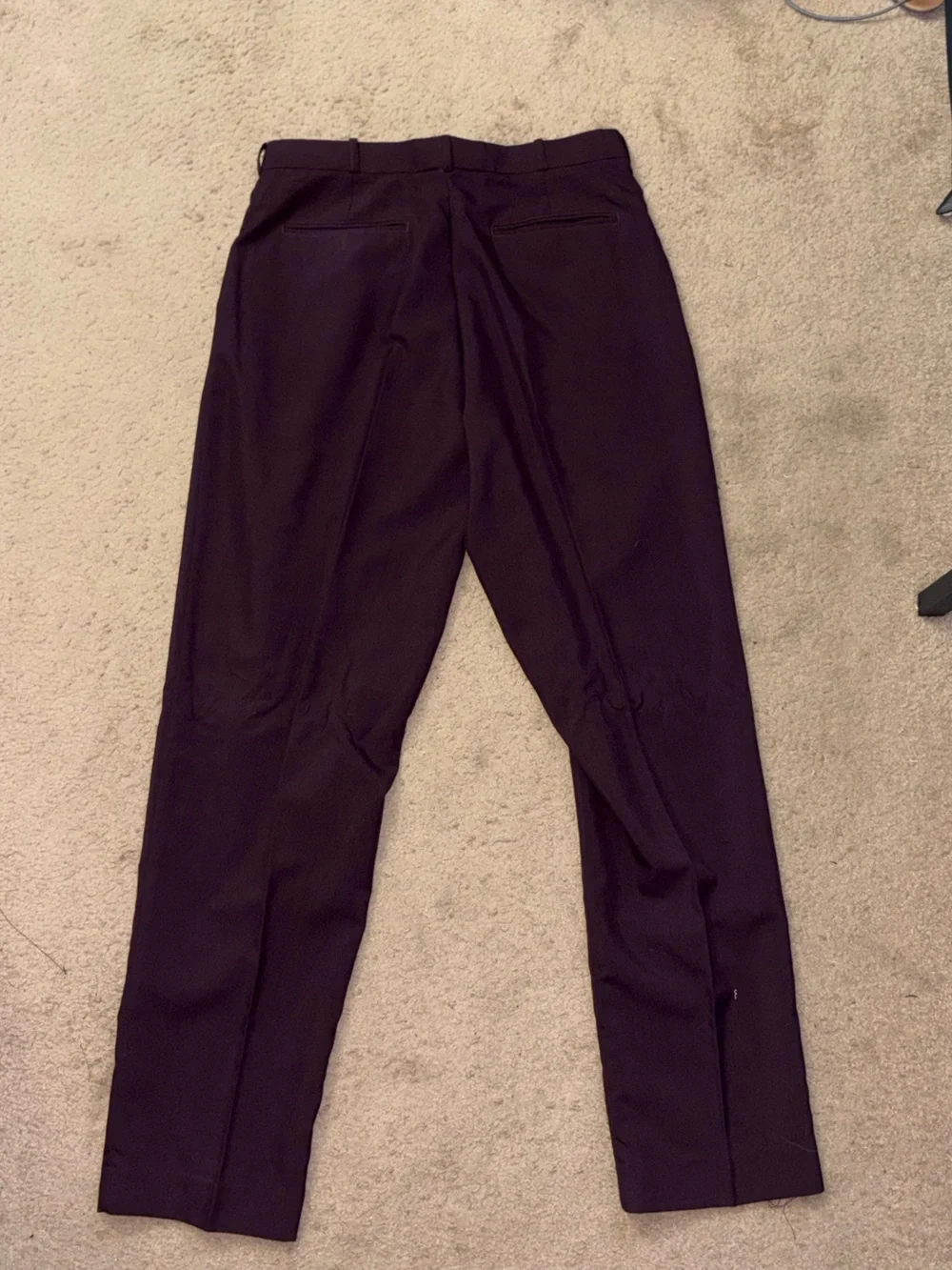 Men's Straight Leg Pants — Deep Plum